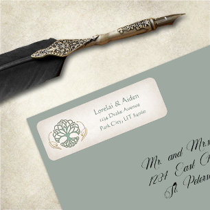 Fantasy Medieval Celtic Wedding Label