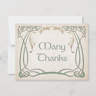 Fantasy Medieval Celtic Wedding Thank You Card