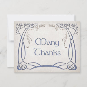 Fantasy Medieval Celtic Wedding Thank You Card