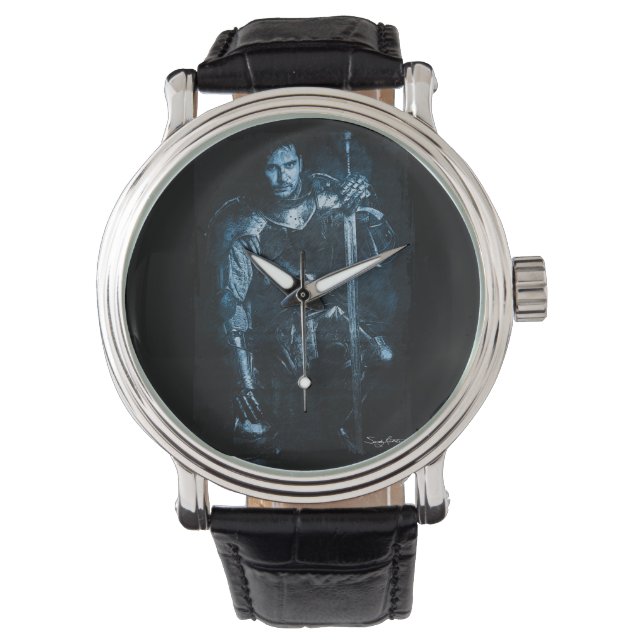 Fantasy Medieval Warrior In Armour Illustration  Watch (Front)