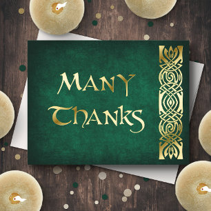 Fantasy Medieval Wedding Thank You Card