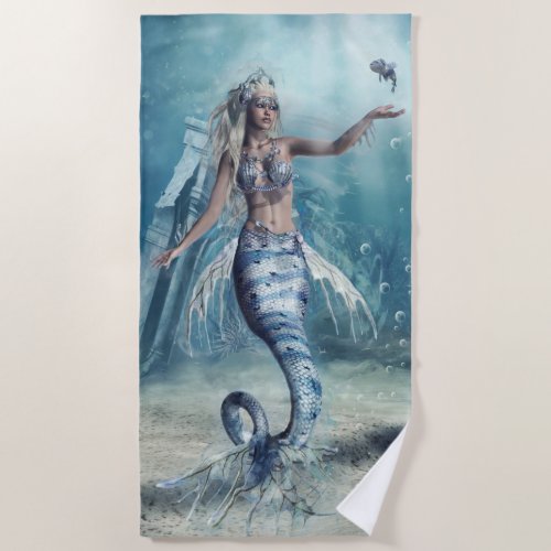 Fantasy Mermaid Beach Towel