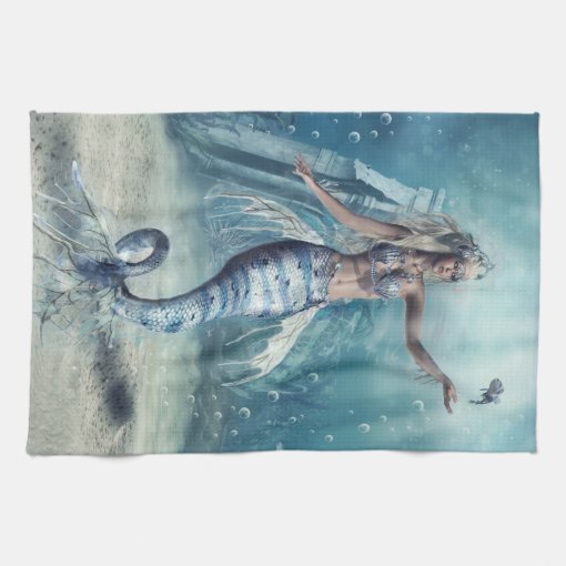 Fantasy Mermaid Kitchen Towel 