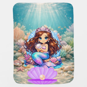 fantasy mermaid, mermaid baby blanket