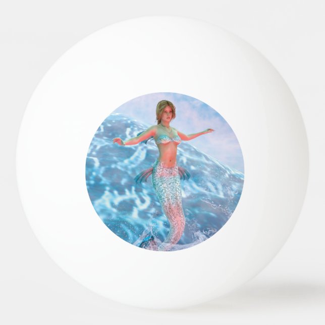 Fantasy Mermaid Ping-Pong Ball (Front)