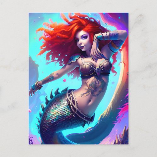 Fantasy Mermaid Postcard