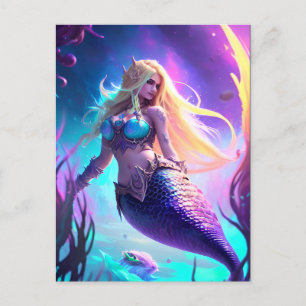 Fantasy Mermaid Postcard