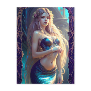 Fantasy Mermaid Postcard