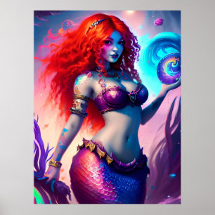Fantasy Mermaid Poster