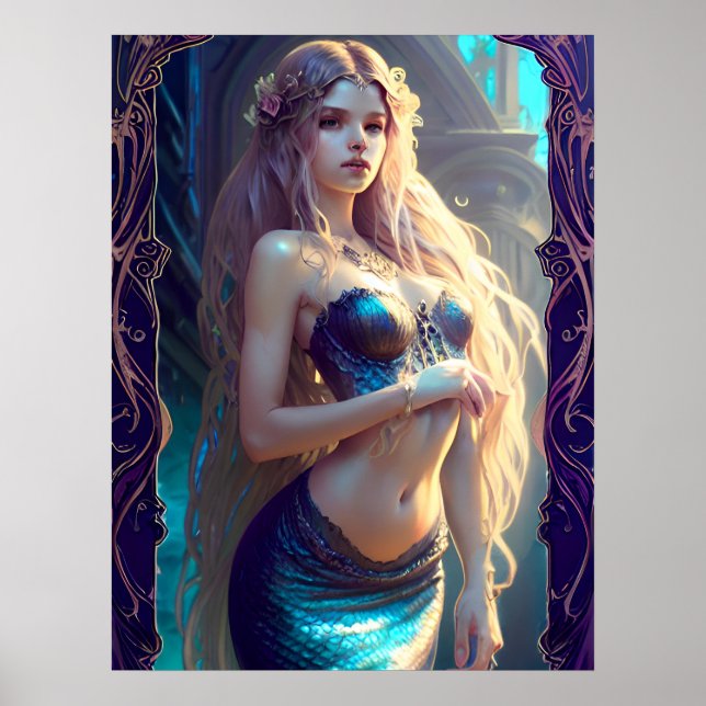 Fantasy Mermaid Poster (Front)