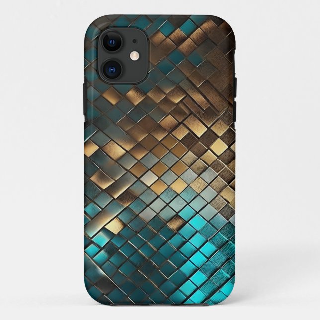 Fantasy Metalic Grunge Background Abstract Pattern Case-Mate iPhone Case (Back)