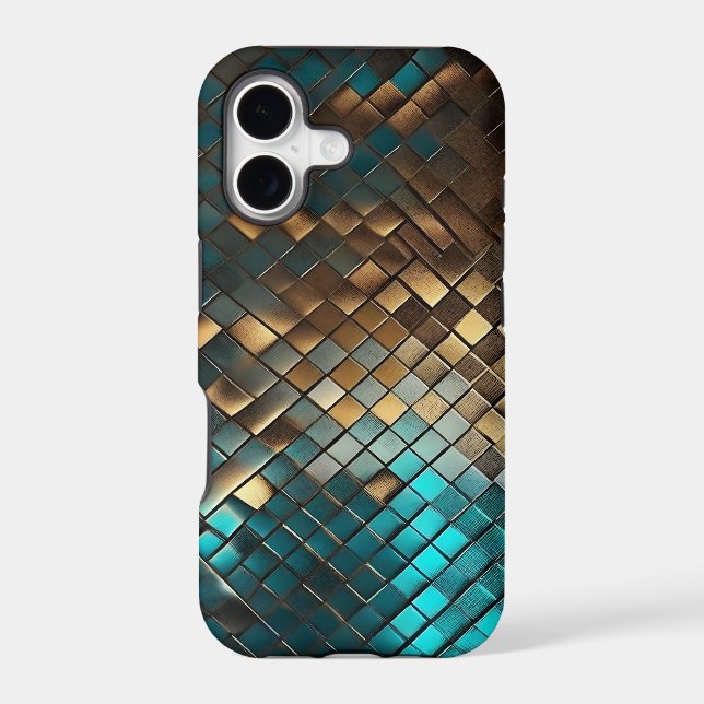 Fantasy Metalic Grunge Background Abstract Pattern Iphone Case (Back)