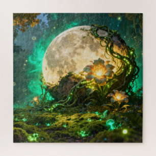 Fantasy Moon Forest Jigsaw Puzzle