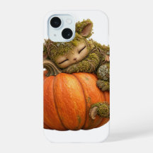 Fantasy Moss Creature Hugging Pumpkin Phone Case