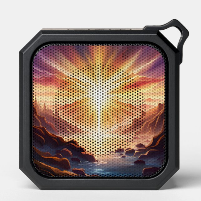 Fantasy Mountain Valley Lake Bluetooth Speaker (Front)