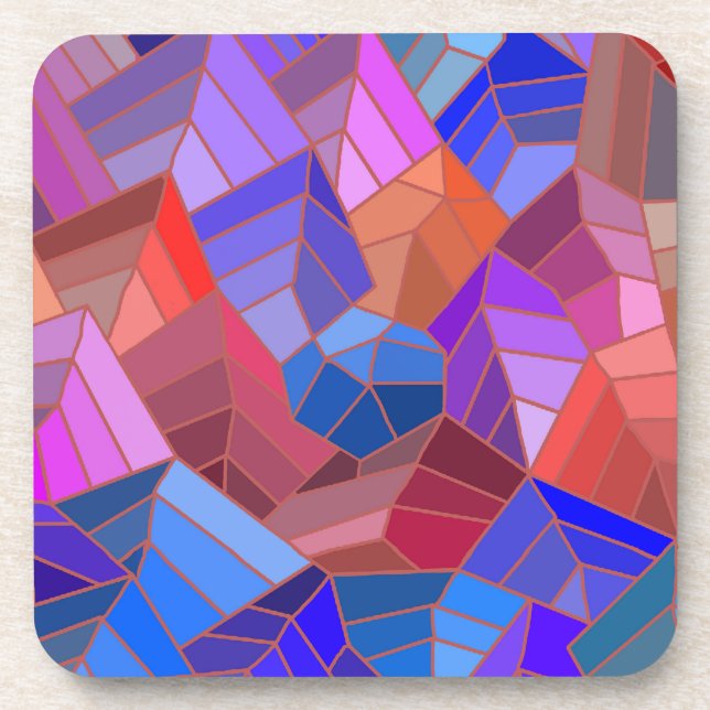 Fantasy Mountains View from the Sky Beverage Coaster (Front)