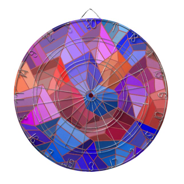 Fantasy Mountains View from the Sky Dart Board (Front)