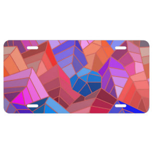 Fantasy Mountains View from the Sky License Plate