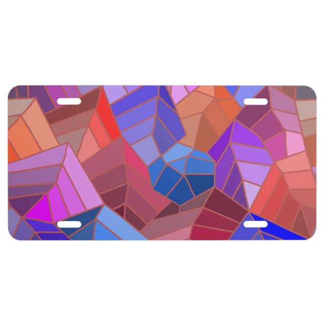 Fantasy Mountains View from the Sky License Plate (Front)