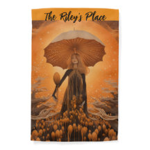 Fantasy Mushroom Garden Decor Flag