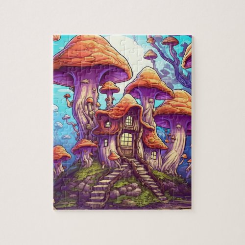 Fantasy Mushroom house Puzzle