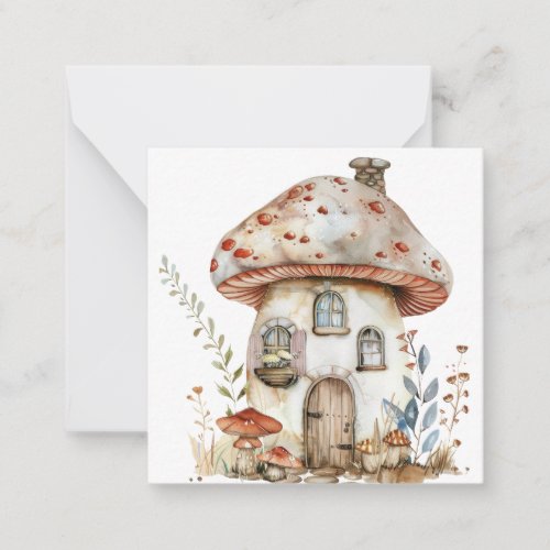 Fantasy Mushroom Note Card