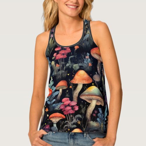 Fantasy Mushroom Womens Tank