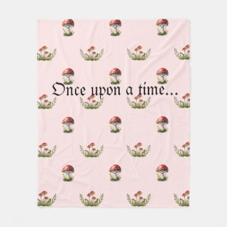 Fantasy Mushrooms Fleece Blanket