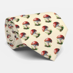 Fantasy Mushrooms Neck Tie