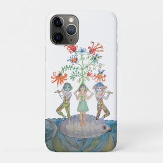 Fantasy Musicians on a Giant Fish iPhone 11 Pro Case