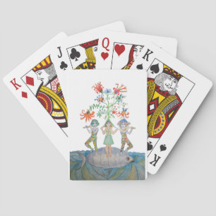 Fantasy Musicians on a Giant Fish Poker Cards