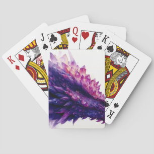 Fantasy Mystical Amethyst Crystal Dragon Beast Poker Cards