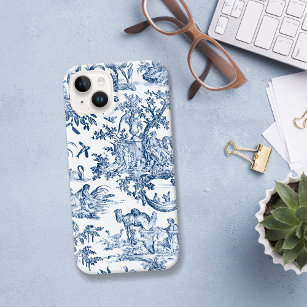 Fantasy Mythical Creatures Vintage Toile-Blue Case-Mate iPhone 14 Case