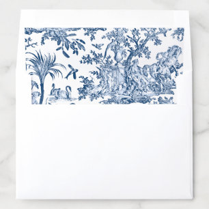 Fantasy Mythical Creatures Vintage Toile-Blue Envelope Liner