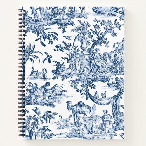Fantasy Mythical Creatures Vintage Toile_Blue Note Notebook