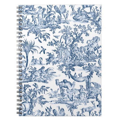 Fantasy Mythical Creatures Vintage Toile_Blue Notebook