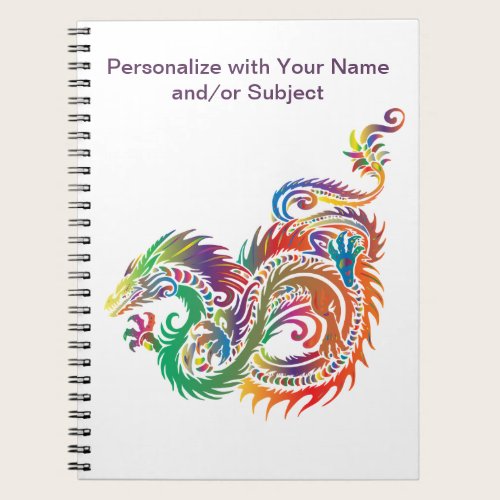 Fantasy Mythical Dragon Artwork Personalize  Notebook