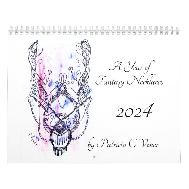 Fantasy Necklace 12 Month Calendar 2025 (Cover)