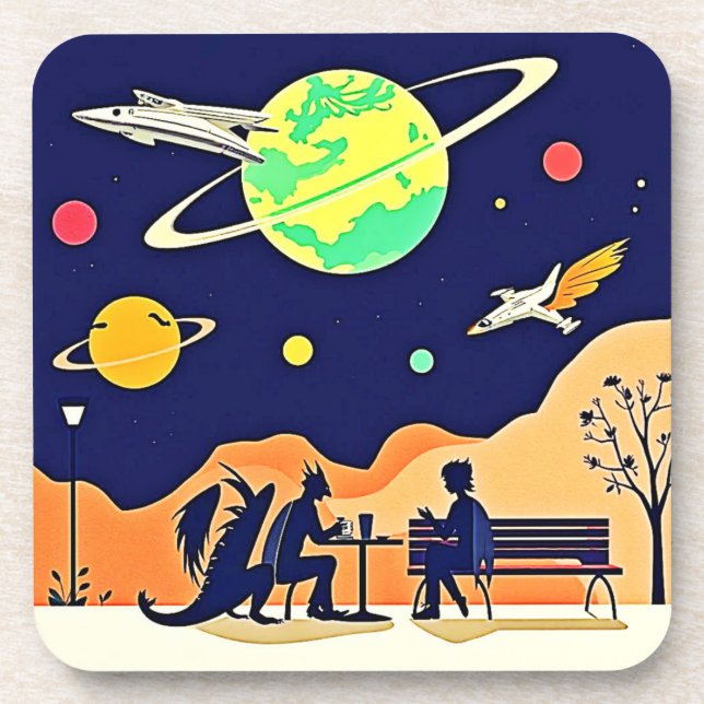  Fantasy Night Rendezvous Beverage Coaster (Front)