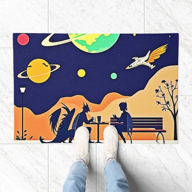  Fantasy Night Rendezvous Doormat (Indoor)