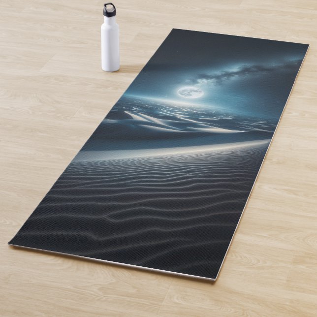 Fantasy Night Sky & Celestial Desert Dunes Yoga Mat (In Situ)