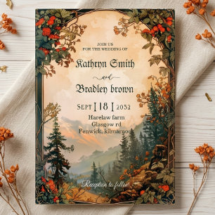 Fantasy Nouveau Wedding Invitation