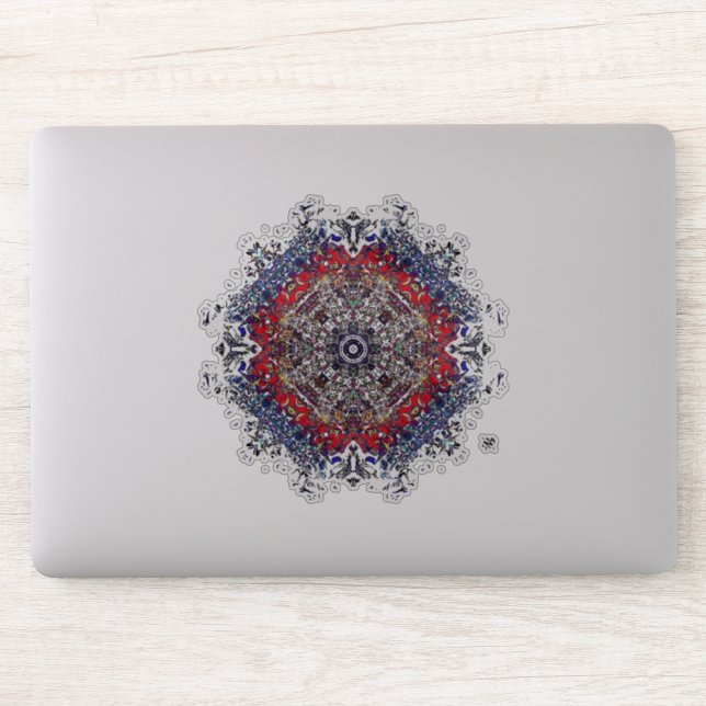 Fantasy of rippling colors sticker (Computer)