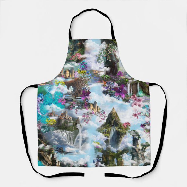 Fantasy Other worlds in the Clouds Apron (Front)
