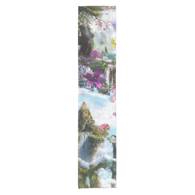 Fantasy Other worlds in the Clouds  Short Table Runner (Front)