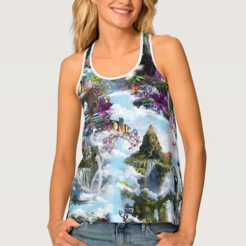 Fantasy Other worlds in the Clouds Tank Top