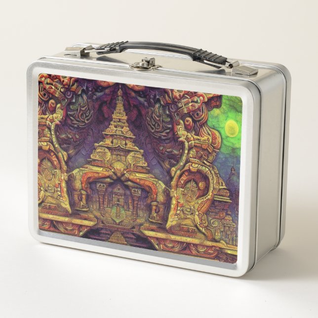 Fantasy Painting (1) Metal Lunch Box (Front)