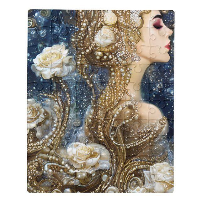 Fantasy Painting of a Sensual Female Swimming Unde Jigsaw Puzzle (Puzzle Vertical)