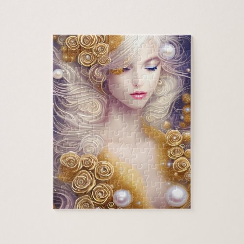 Fantasy Painting SciFi Exquisite Delicate Gold Int Jigsaw Puzzle