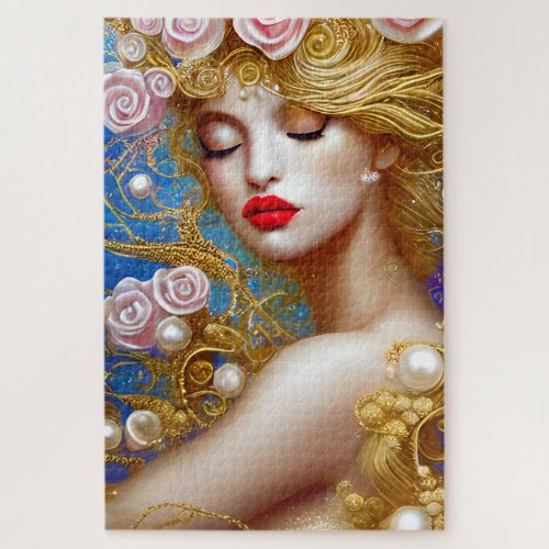 Fantasy Painting SciFi Exquisite Delicate Gold Int Jigsaw Puzzle